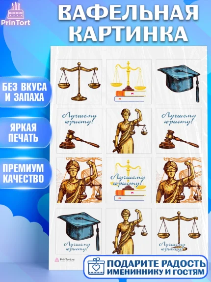 Вафельная картинка, День Юриста, Юриспруденция Адвокат, Мальчик, арт. PT207158