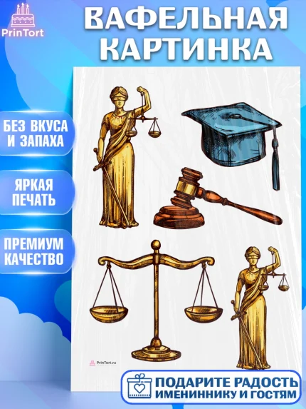 Вафельная картинка, День Юриста, Юриспруденция Адвокат, Мальчик, арт. PT207163