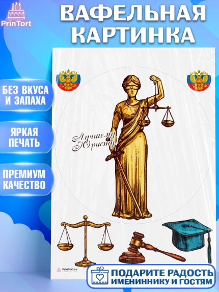 Вафельная картинка, День Юриста, Юриспруденция Адвокат, Мальчик, арт. PT207170