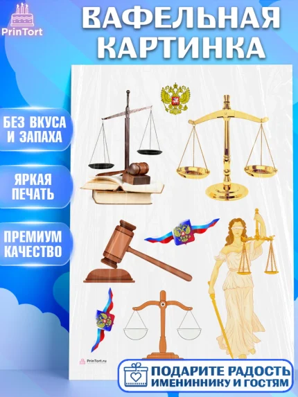 Вафельная картинка, День Юриста, Юриспруденция Адвокат, Мальчик, арт. PT207171