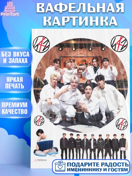 Вафельная картинка, Стрей Кидс, Stray Kids, Девочка, День рождения, арт. PT209171