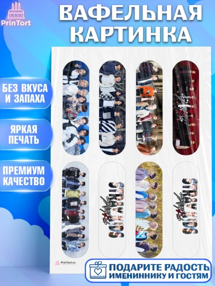 Вафельная картинка, Стрей Кидс, Stray Kids, Девочка, День рождения, арт. PT209172