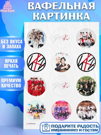 Вафельная картинка, Стрей Кидс, Stray Kids, Девочка, День рождения, арт. PT209174