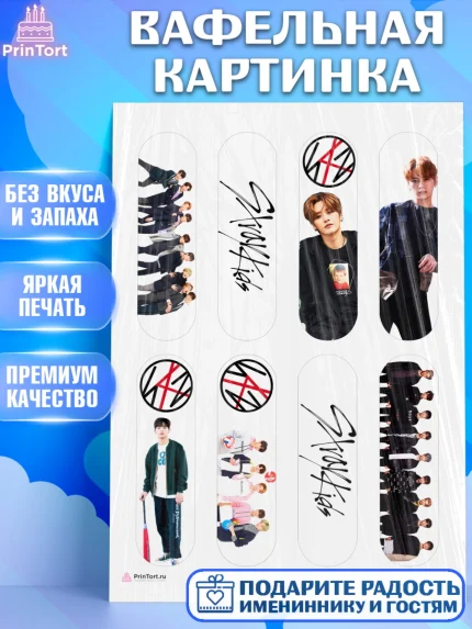 Вафельная картинка, Стрей Кидс, Stray Kids, Девочка, День рождения, арт. PT209177