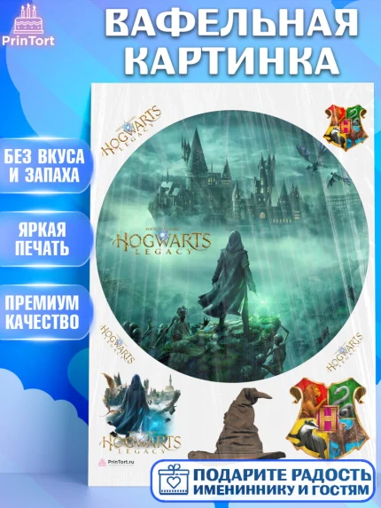 Вафельная картинка, Гарри Поттер, Хогвартс Легаси, Девочка, День рождения, арт. PT209678
