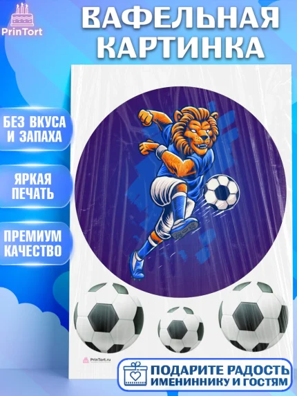 Вафельная картинка, Футбол, Спорт, Мальчик, День рождения, арт. PT209911