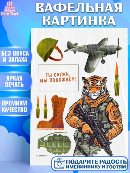 Вафельная картинка, Проводы в Армию, Мальчик, арт. PT212683