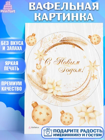 Вафельная картинка, Новый год 2024, Девочка, Новый год, арт. PT212753