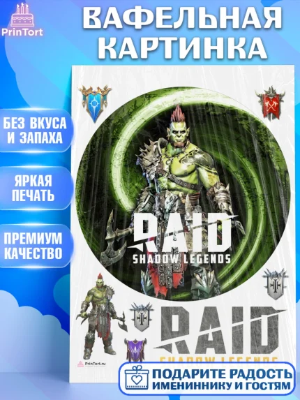 Вафельная картинка, Raid shadow legends, герои игры рейд шедоу, Мальчик, День рождения, арт. PT216546