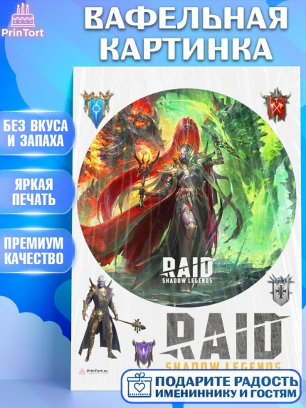 Вафельная картинка, Raid shadow legends, герои игры рейд шедоу, Мальчик, День рождения, арт. PT216548