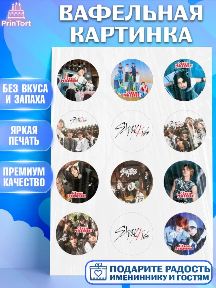 Вафельная картинка, Стрей Кидс, Музыкальная группа, Группа Stray Kids, Stray Kids, Девочка, арт. PT220063