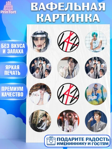 Вафельная картинка, Стрей Кидс, Музыкальная группа, Группа Stray Kids, Stray Kids, Девочка, арт. PT220066