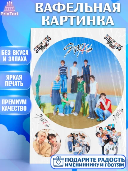 Вафельная картинка, Стрей Кидс, Музыкальная группа, Группа Stray Kids, Stray Kids, Девочка, арт. PT220067