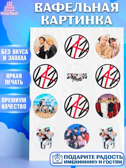Вафельная картинка, Стрей Кидс, Музыкальная группа, Группа Stray Kids, Stray Kids, Девочка, арт. PT220068