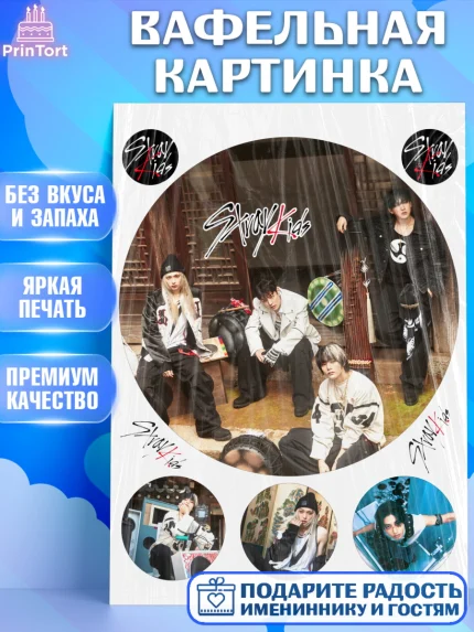 Вафельная картинка, Стрей Кидс, Музыкальная группа, Группа Stray Kids, Stray Kids, Девочка, арт. PT220071