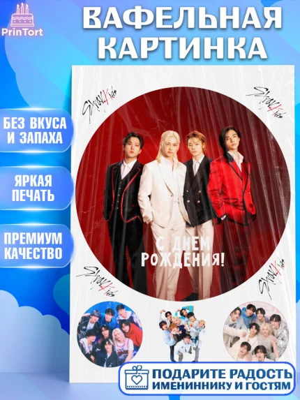 Вафельная картинка, Стрей Кидс, Музыкальная группа, Группа Stray Kids, Stray Kids, Девочка, арт. PT220075