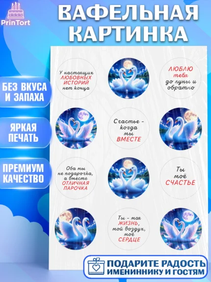 Вафельная картинка, День рождения, Девушка, арт. PT220185