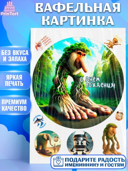 Вафельная картинка, Итальянские мемы, Ларили Ларила, Бобрито Бандито, Триппи троппи, Тунг тунг сахур, арт. PT220579