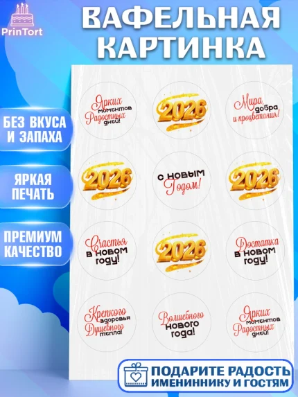 Вафельная картинка, Новый год, 2026, Новый год2026, Лошадь, лошадка, год лошади, Девочка, арт. PT221088