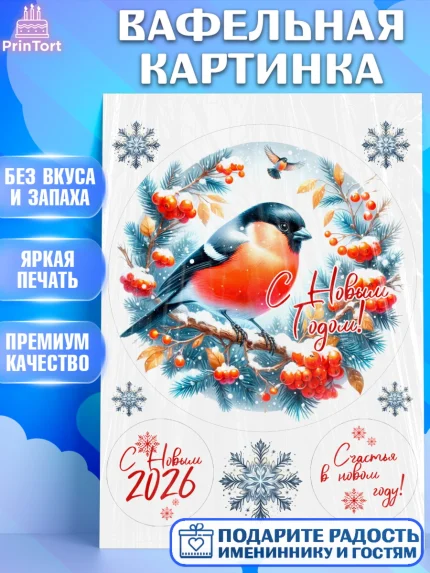 Вафельная картинка, Новый год, 2026, Новый год2026, Лошадь, лошадка, год лошади, Девочка, арт. PT221094