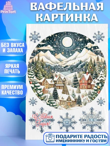Вафельная картинка, Новый год, 2026, Новый год2026, Лошадь, лошадка, год лошади, Девочка, арт. PT221096