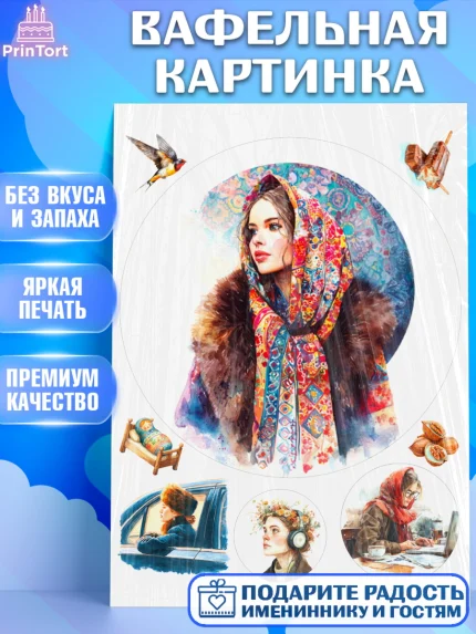 Вафельная картинка, Москва, I love Moscow, из Москвы с любовью, город Москва, Moscow, арт. PT222348