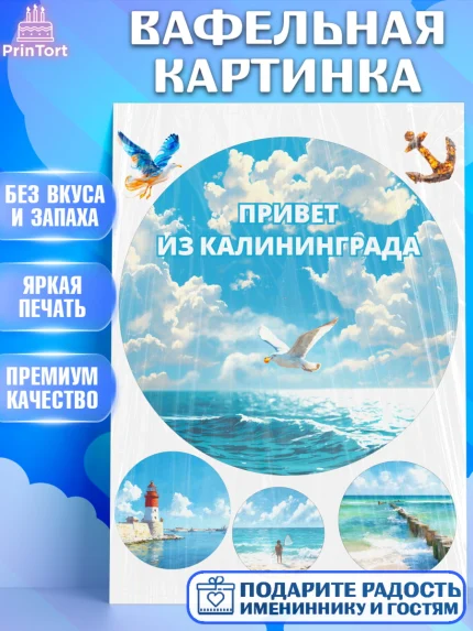 Вафельная картинка, Калининград, город Калининград, с любовью из Калининграда, Девочка, арт. PT222359