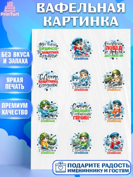 Вафельная картинка, 23 февраля, День защитника отечества, военный, мужчина, танк, самолет, фуражка, арт. PT222726