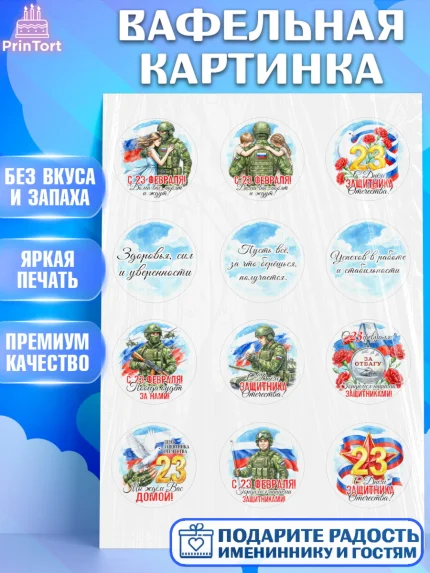 Вафельная картинка, 23 февраля, День защитника отечества, военный, мужчина, танк, самолет, фуражка, арт. PT222736