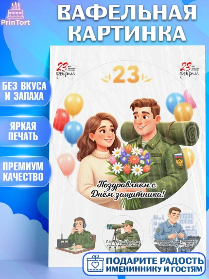 Вафельная картинка, 23 февраля, День защитника отечества, военный, мужчина, танк, самолет, фуражка, арт. PT222758