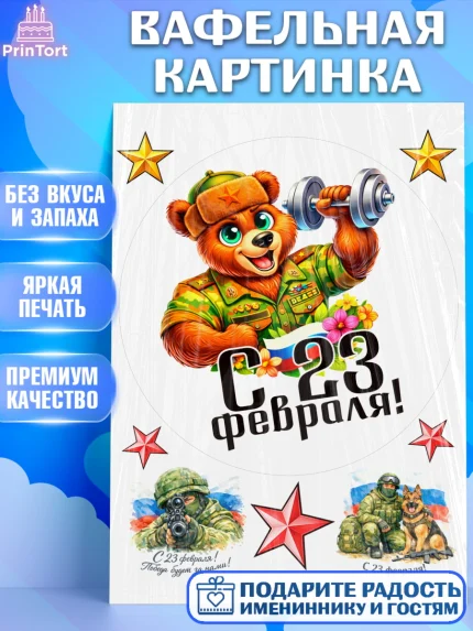 Вафельная картинка, 23 февраля, День защитника отечества, военный, мужчина, танк, самолет, фуражка, арт. PT222826