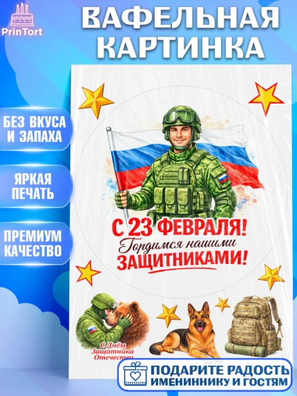 Вафельная картинка, 23 февраля, День защитника отечества, военный, мужчина, танк, самолет, фуражка, арт. PT222835