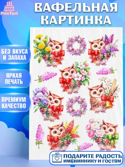 Вафельная картинка, Подарок учителю, Девушка, Выпускной в школе, арт. PT223169