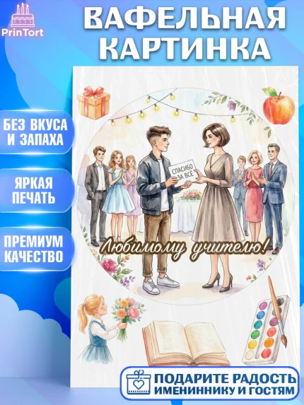 Вафельная картинка, Выпускной в школе, арт. PT223498