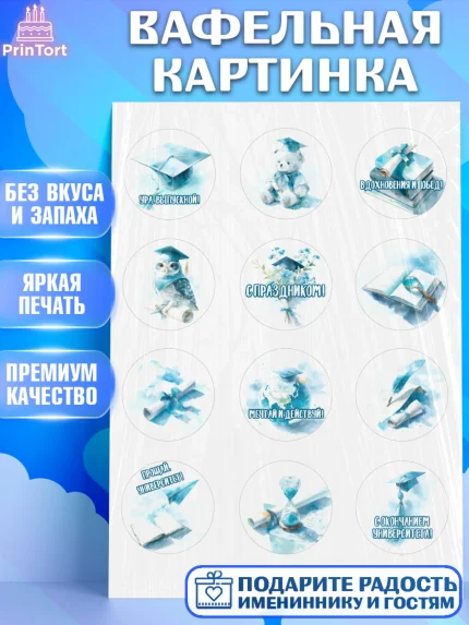Вафельная картинка, Выпускной в университете, арт. PT223532