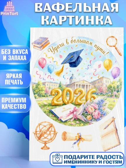 Вафельная картинка, Выпускной в университете, арт. PT223539