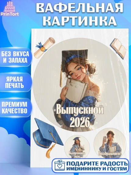 Вафельная картинка, Выпускной в университете, арт. PT223548