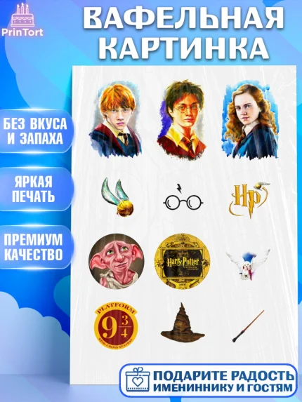 Вафельная картинка, Гарри Поттер, Девочка, День рождения, арт. PT224949