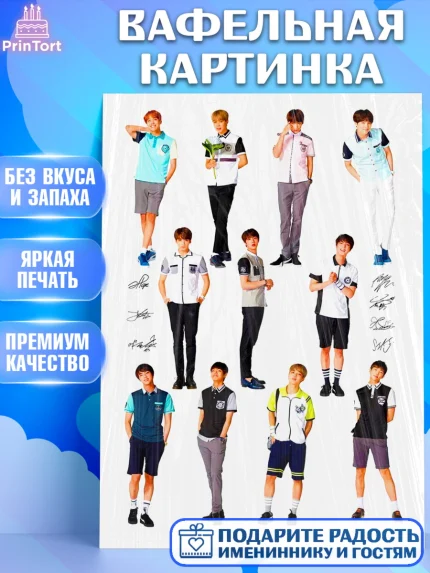 Вафельная картинка, BTS, БТС, Девочка, День рождения, арт. PT225108