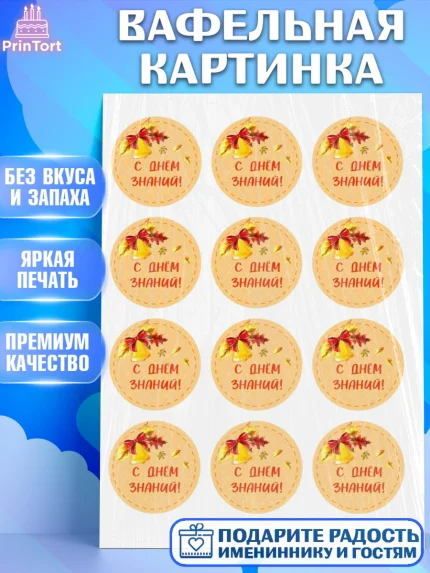 Вафельная картинка, 1 сентября, день знаний, Девочка, День знаний 1 сентября, арт. PT225800