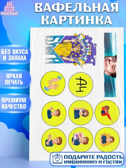 Вафельная картинка, А4, Влад Бумага, Девочка, День рождения, арт. PT225851