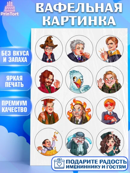 Вафельная картинка, Гарри Поттер, Девочка, День рождения, арт. PT225945