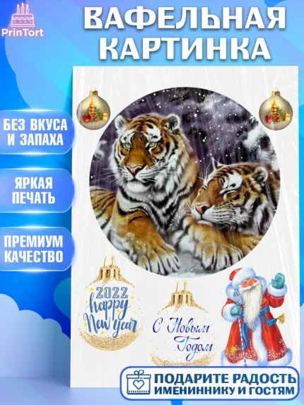 Вафельная картинка, Новый год, Девочка, арт. PT226119