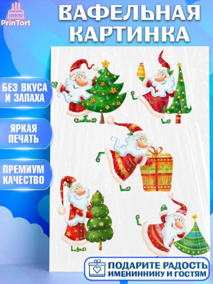 Вафельная картинка, Новый год, Девочка, арт. PT226131