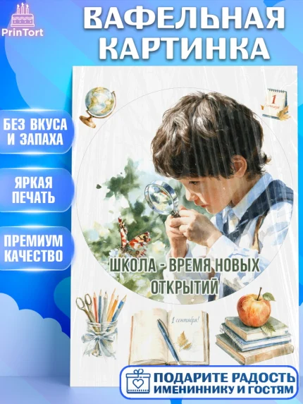 Вафельная картинка, 1 сентября, Девочка, День знаний 1 сентября, арт. PT226970