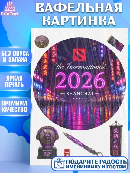 Вафельная картинка, The International, Мальчик, День рождения, арт. PT227375