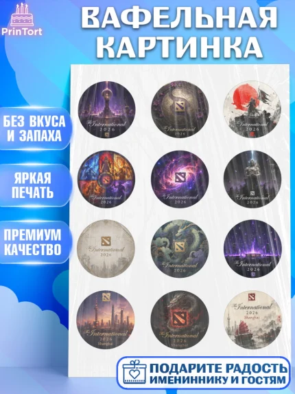 Вафельная картинка, The International, Мальчик, День рождения, арт. PT227381