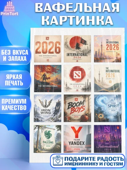 Вафельная картинка, The International, Dota 2, Мальчик, День рождения, арт. PT227384