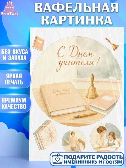 Вафельная картинка, День Учителя, Мальчик, арт. PT227422