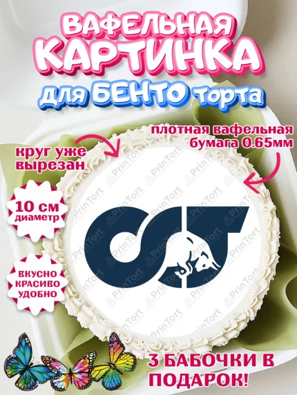 Вафельный круг для Бенто 10см, Формула-1, Формула 1, Мальчик, День рождения, арт. PT312966